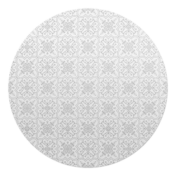 Podložka pod židli kulatá Symetrický ornament