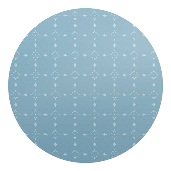 Podložka pod židli kulatá Geometrický retro vzor