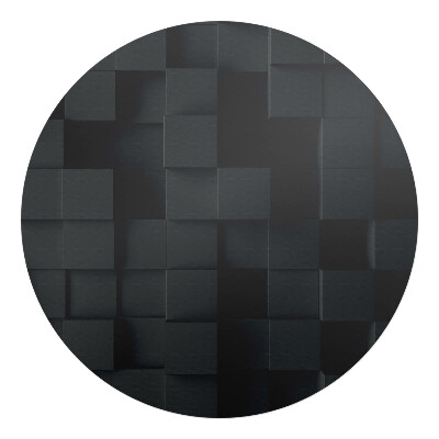 Ochranná podložka na podlahu kulatá 3D kostky