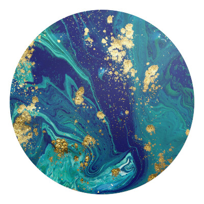 Podložka pod křeslo kulatá Mramorové vlny