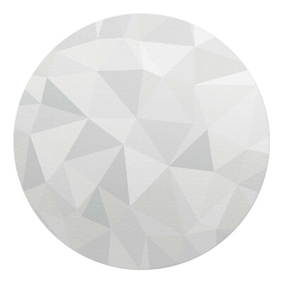 Podložka pod židli kulatá Geometrický 3D vzor