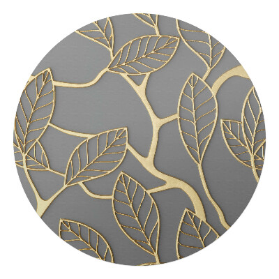 Ochranná podložka na podlahu kulatá Listy na větvích
