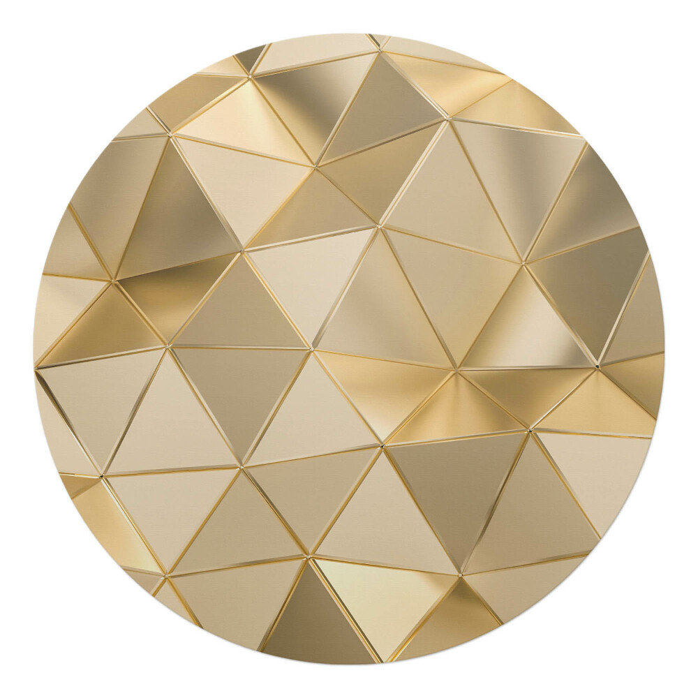 Podložka pod židli kulatá Geometrický 3D vzor