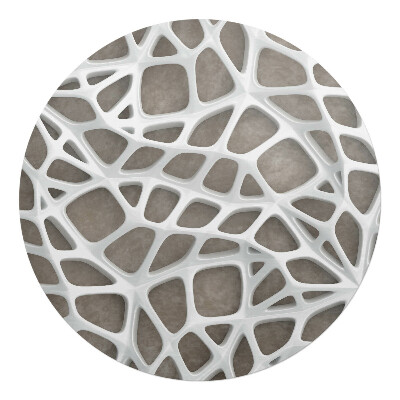 Ochranná podložka na podlahu kulatá Prolamovaná 3D struktura