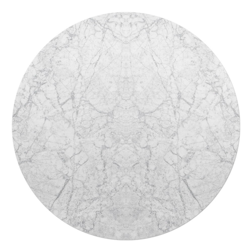 Ochranná podložka na podlahu kulatá Mramorové vzory