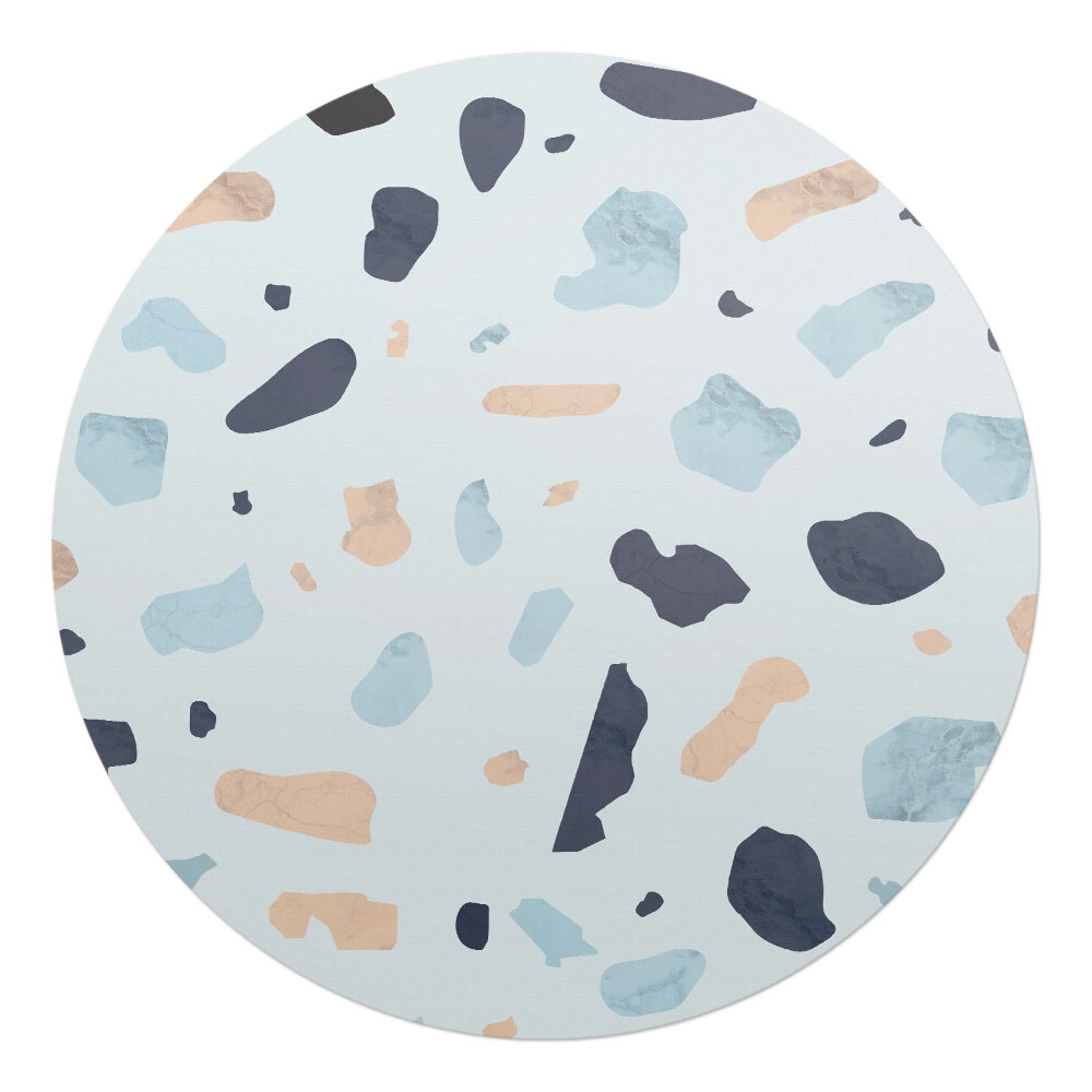 Podložka pod křeslo kulatá Abstraktní skvrny