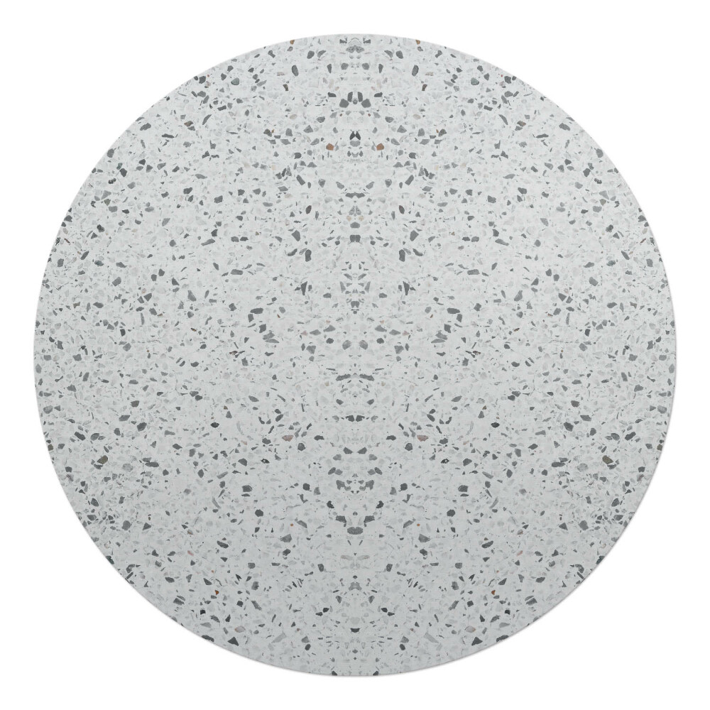 Ochranná podložka na podlahu kulatá Terrazzo symetrie