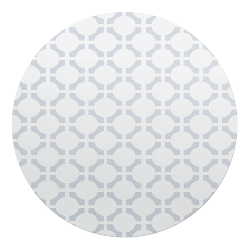 Podložka pod křeslo kulatá Geometrický retro vzor