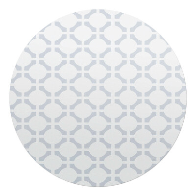 Podložka pod křeslo kulatá Geometrický retro vzor
