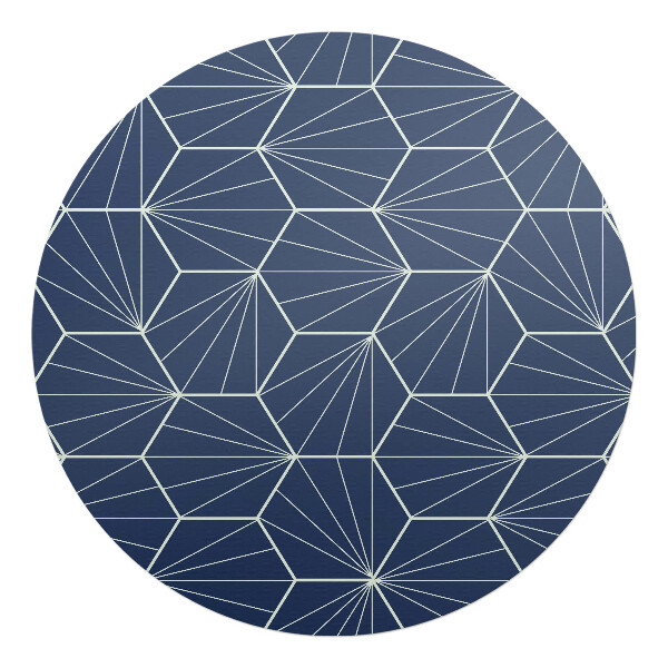 Podložka pod židli kulatá Geometrický vzor
