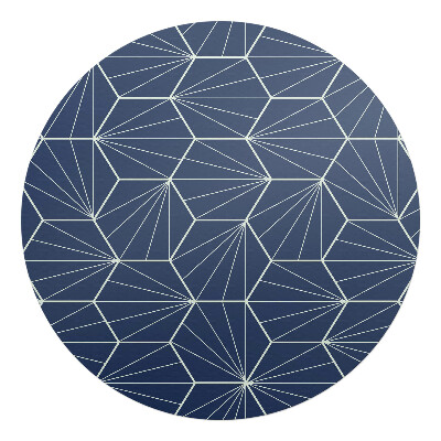 Podložka pod židli kulatá Geometrický vzor