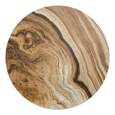 Podložka pod křeslo kulatá Dřevěné vlny