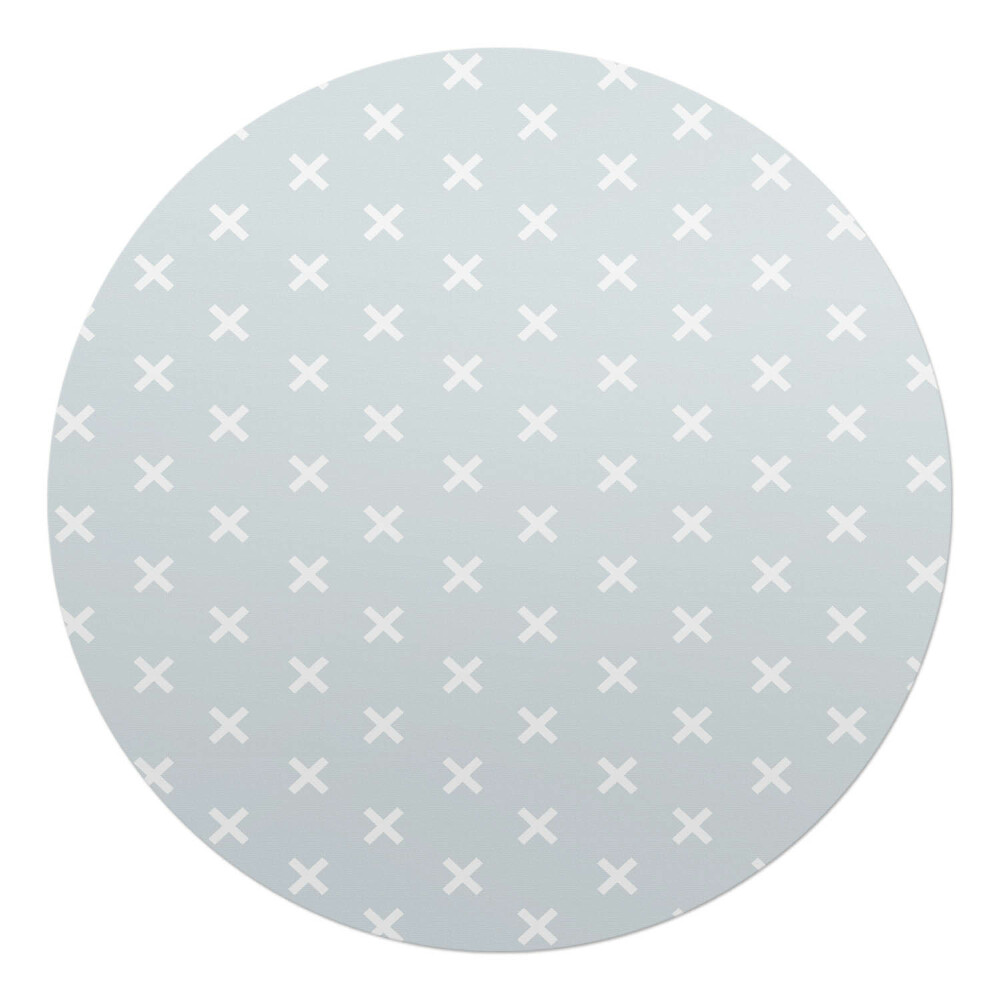 Ochranná podložka pod židli kulatá Kříže na pozadí