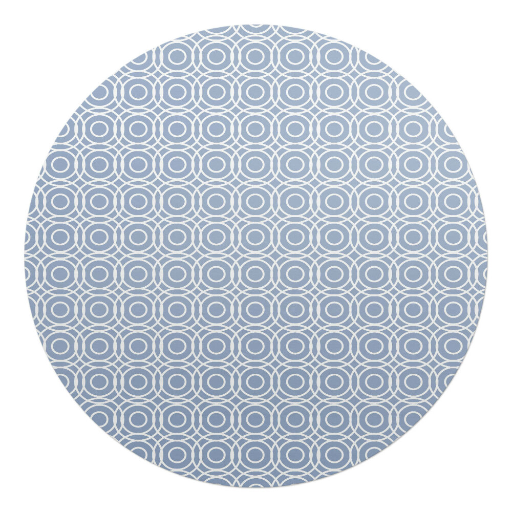 Podložka pod křeslo kulatá Geometrický kruhový vzor