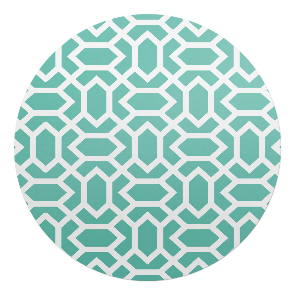 Podložka pod židli kulatá Geometrický vzor