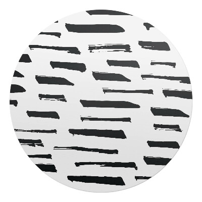 Podložka pod židli kulatá Linky štětce