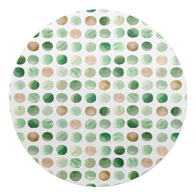 Ochranná podložka na podlahu kulatá Akvarelové tečky
