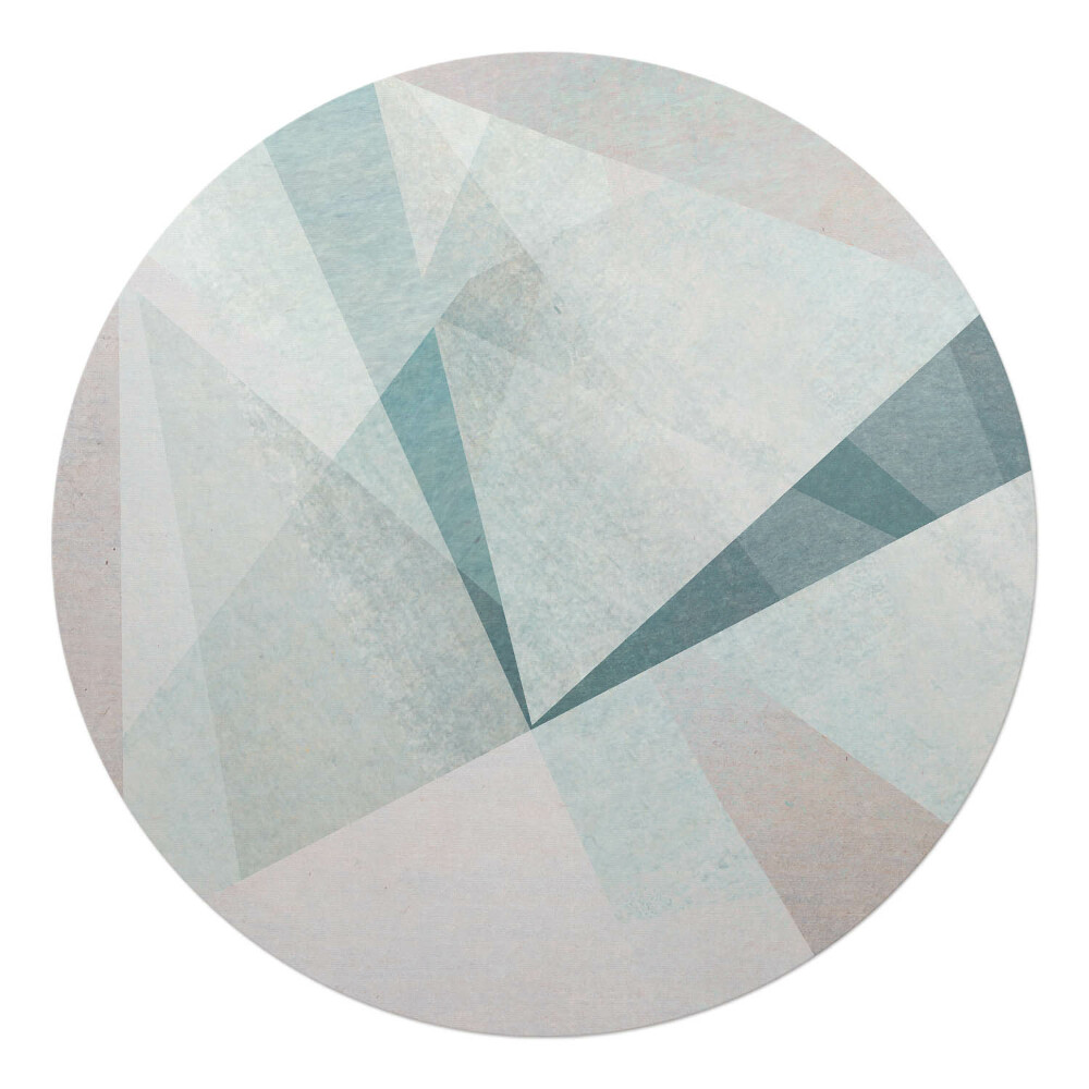 Ochranná podložka pod židli kulatá Geometrické tvary