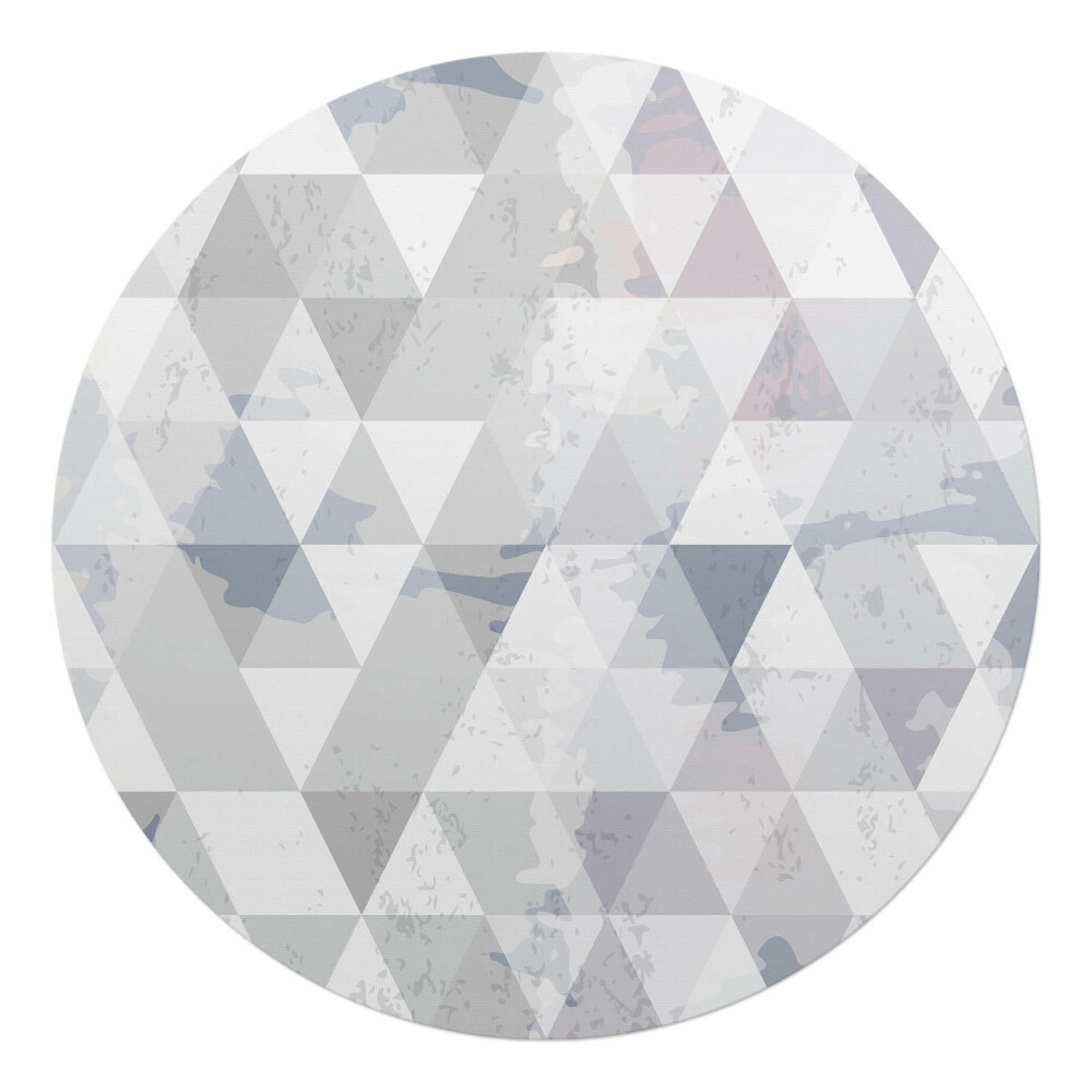 Ochranná podložka na podlahu kulatá Geometrická kamufláž