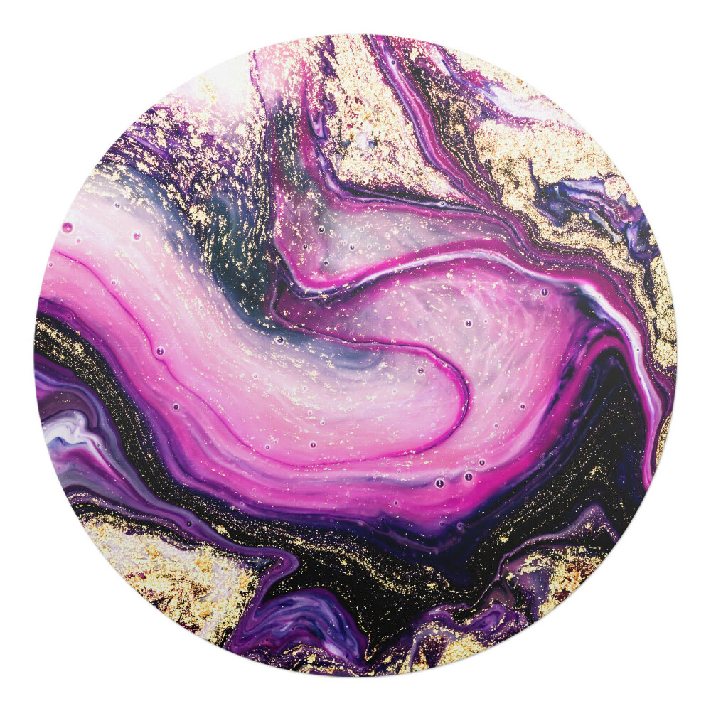 Ochranná podložka pod židli kulatá Abstraktní vír