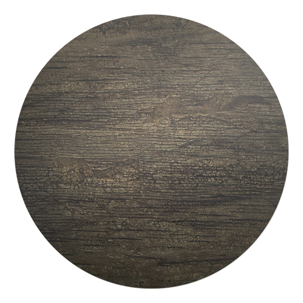 Ochranná podložka na podlahu kulatá Dřevěná textura