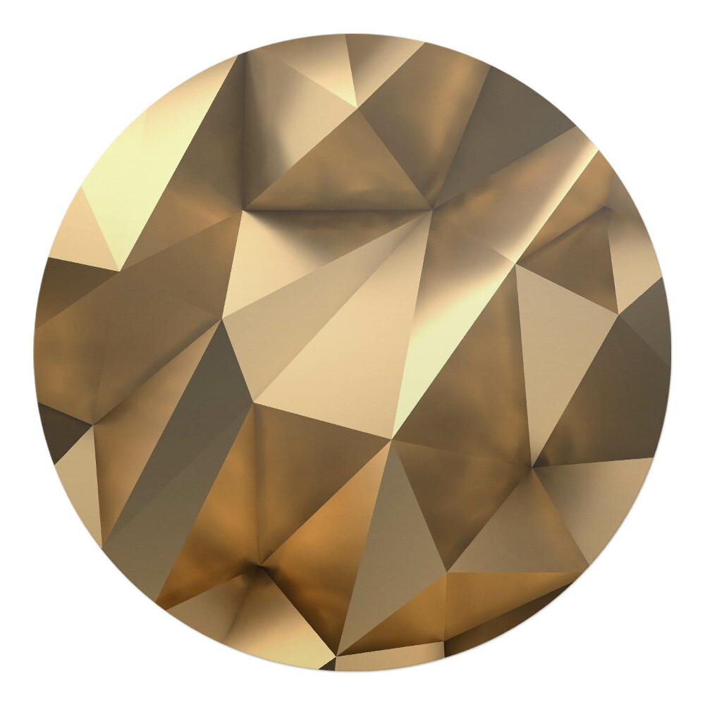 Ochranná podložka na podlahu kulatá 3D geometrické tvary