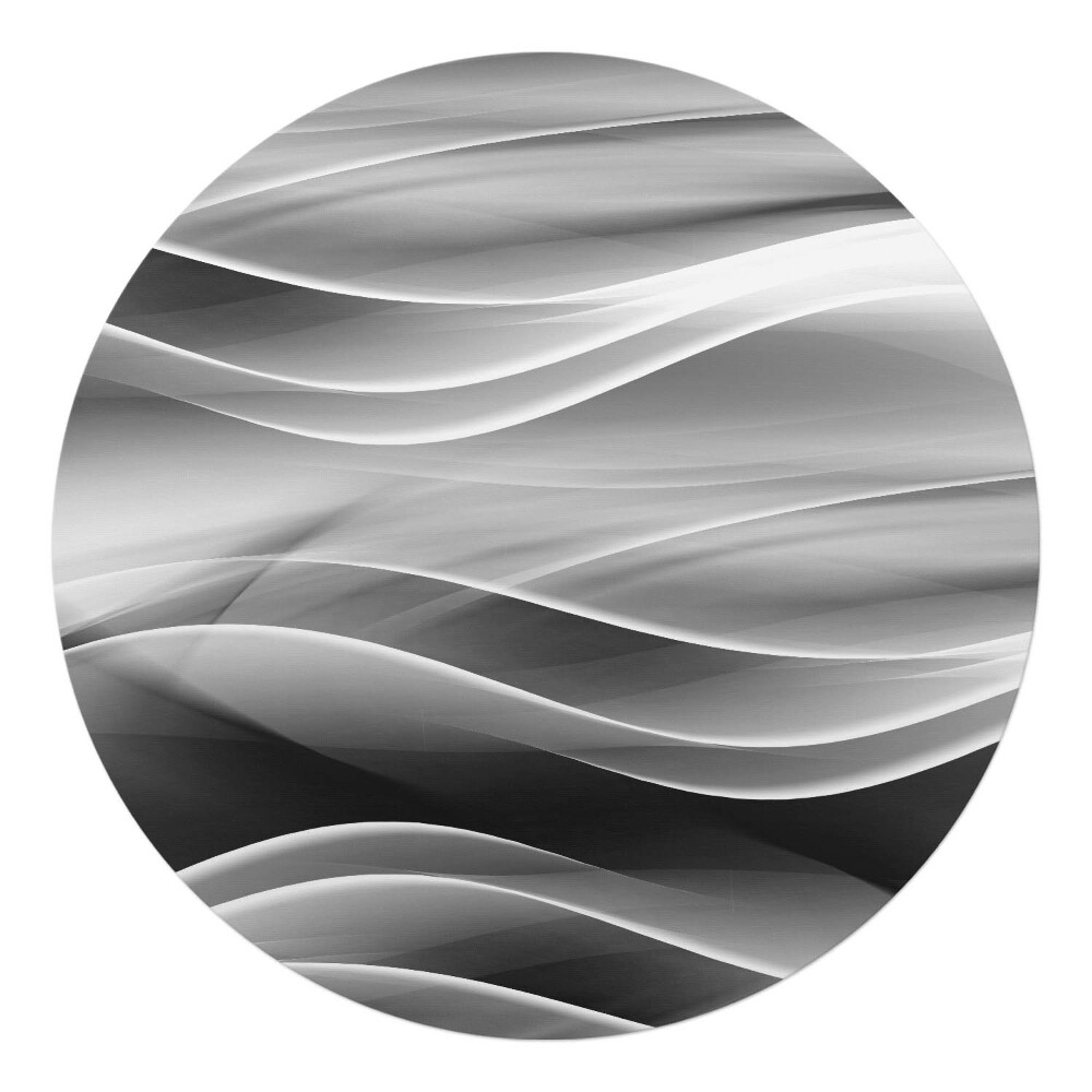 Ochranná podložka na podlahu kulatá Vlnité linie abstrakce