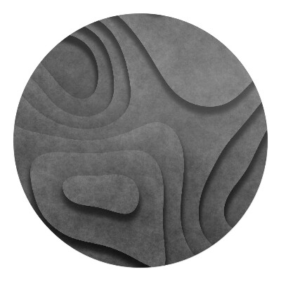 Ochranná podložka pod židli kulatá Abstraktní vlny