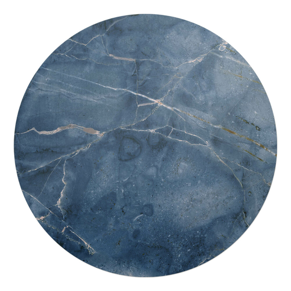 Ochranná podložka pod židli kulatá Mramorové žíly