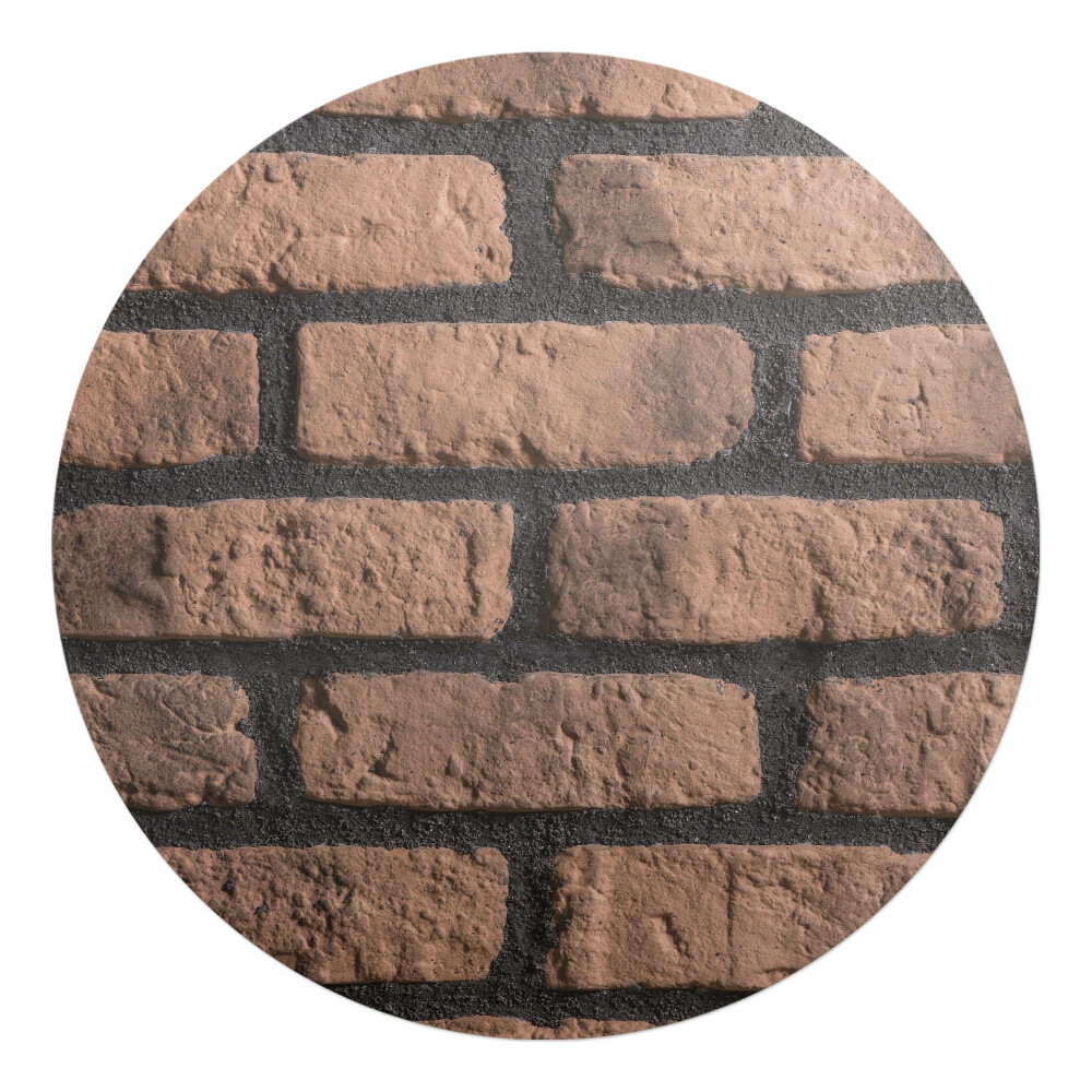 Podložka pod křeslo kulatá Cihlová zeď