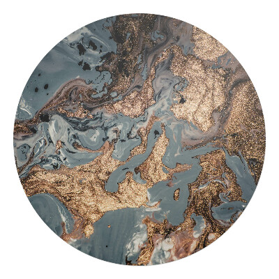 Ochranná podložka pod židli kulatá Abstraktní vír