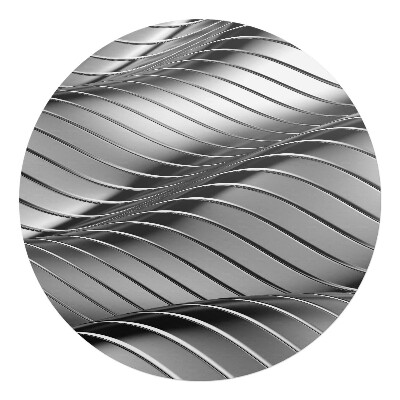 Podložka pod židli kulatá 3D vlnovky