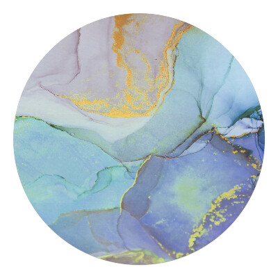 Ochranná podložka pod židli kulatá Abstraktní akvarel