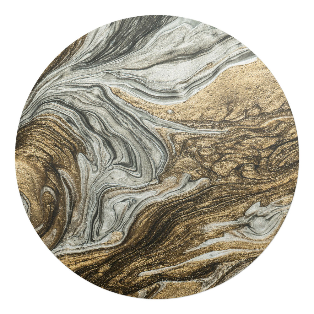 Ochranná podložka na podlahu kulatá Mramorové víry