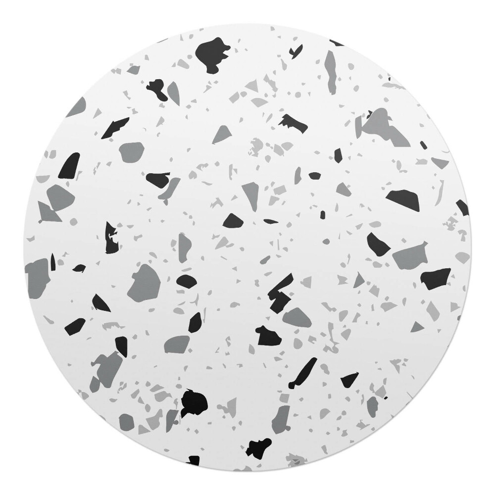 Podložka pod křeslo kulatá Abstraktní teraco