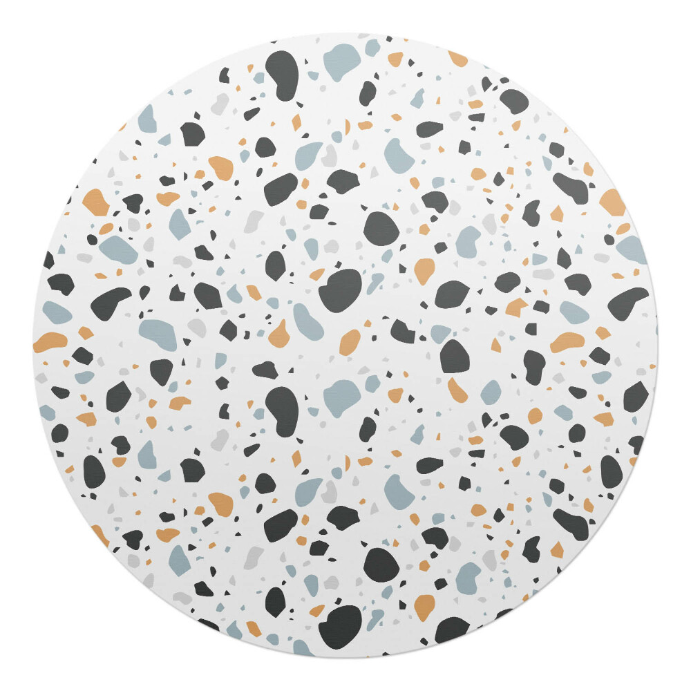 Ochranná podložka na podlahu kulatá Abstraktní teraco