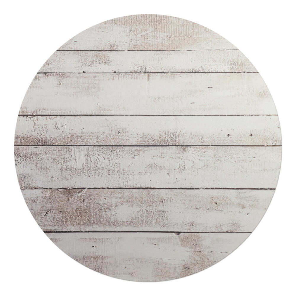 Podložka pod křeslo kulatá Dřevěná textura