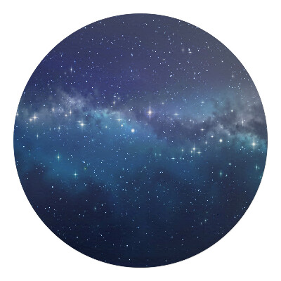 Ochranná podložka na podlahu kulatá Hvězdná noc