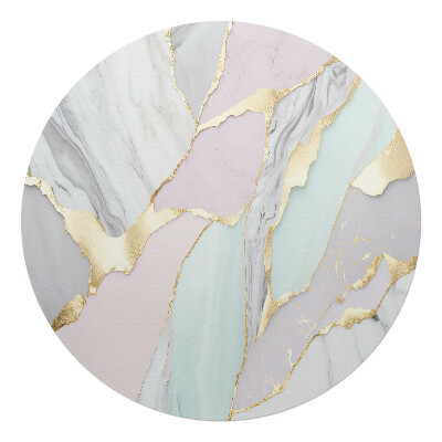 Ochranná podložka na podlahu kulatá Mramorové pastely