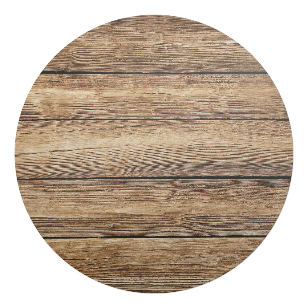 Ochranná podložka pod židli kulatá Dřevěná prkna pozadí