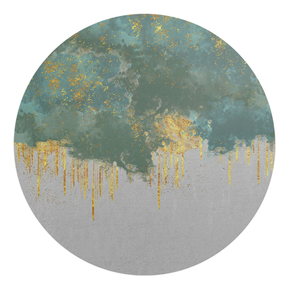 Ochranná podložka na podlahu kulatá Abstraktní pruhy