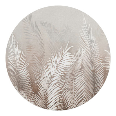 Ochranná podložka pod židli kulatá Palmové listy pozadí