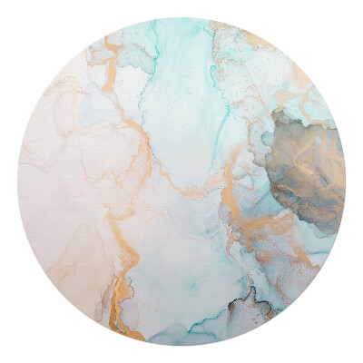 Ochranná podložka pod židli kulatá Abstraktní mramor