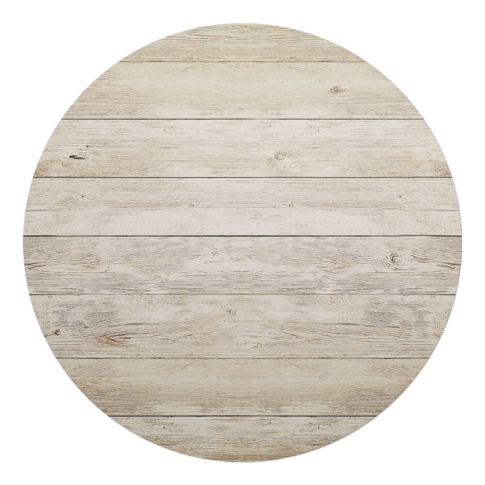 Podložka pod křeslo kulatá Dřevěná textura