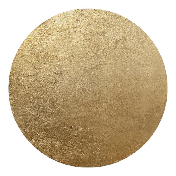Podložka pod křeslo kulatá Kovová textura