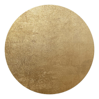 Podložka pod křeslo kulatá Kovová textura