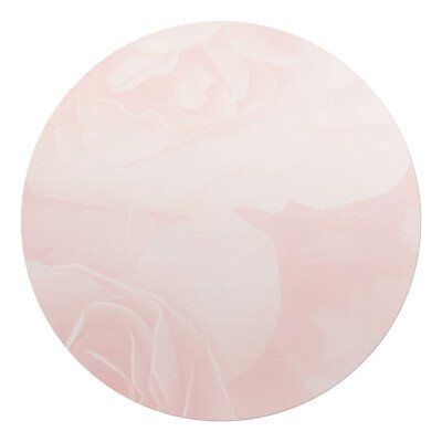 Podložka pod židli kulatá Křehké růže