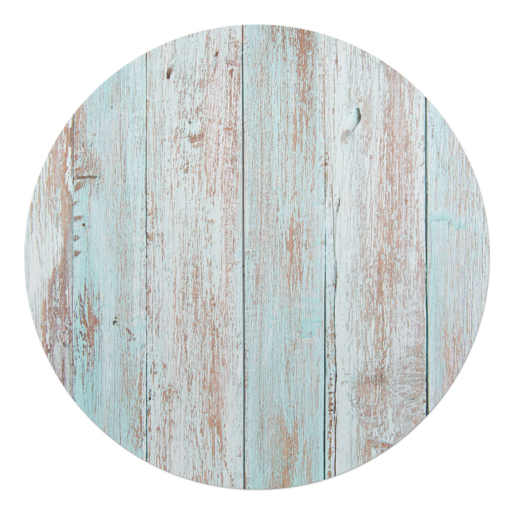 Podložka pod křeslo kulatá Vintage dřevěná textura