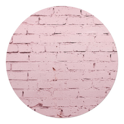 Ochranná podložka na podlahu kulatá Pastelové cihlové zdi