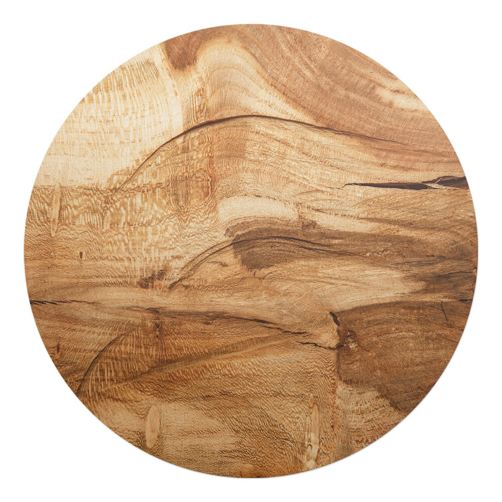 Podložka pod židli kulatá Dřevěné zrno